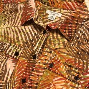 Liz Claiborne Linen Safari Style Shirt